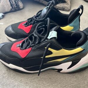 Puma Black and Yellow Sneakers